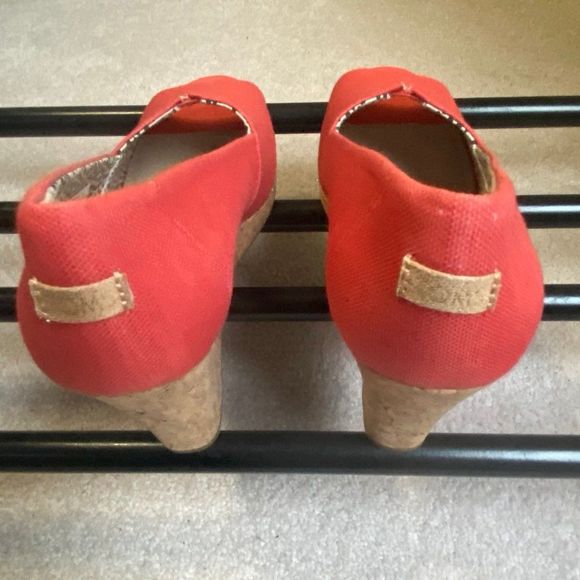 TOMS Women Michelle Peep Toe Wedge Sandals - NEW NWOB - Picture 4 of 10